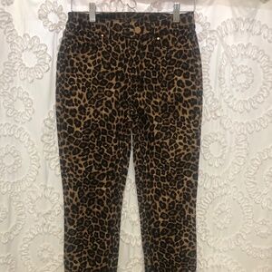 White House Black market leopard skinny pants